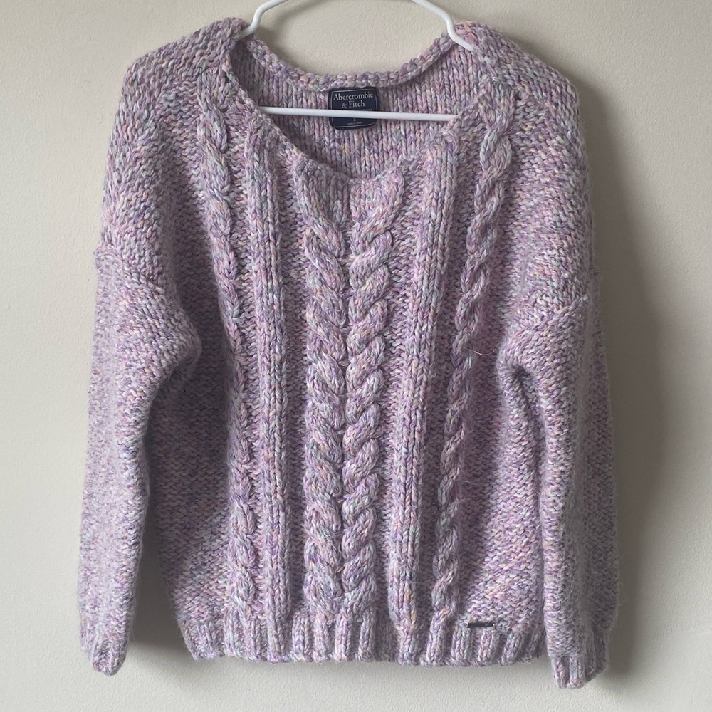 Abercrombie & Fitch Cable Knit Oversized Sweater